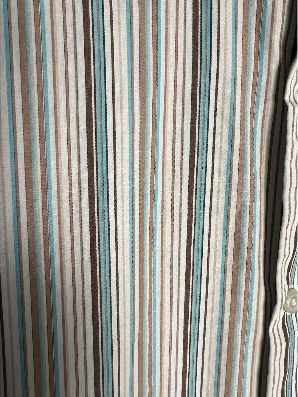 Banana Republic Dress Shirt XL 17 - 17.5  Men’s Striped Cotton Button Down EUC